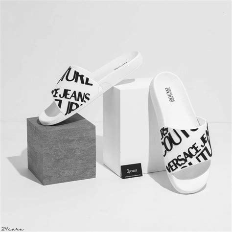 versace jeans couture logo trainers white|Versace Jeans Couture slides.